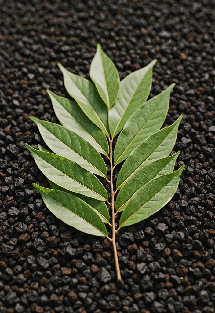 Natural Indonesian soil and flora